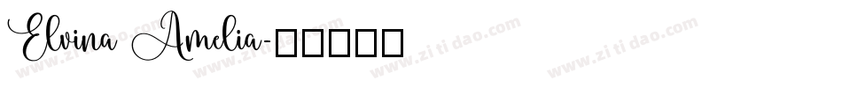 Elvina Amelia字体转换